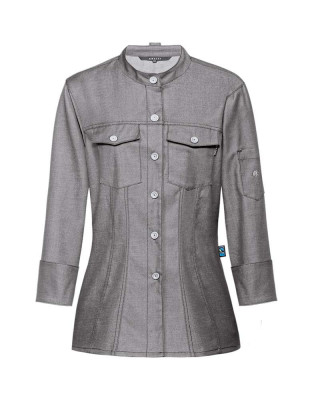 Damen Denim Kochjacke