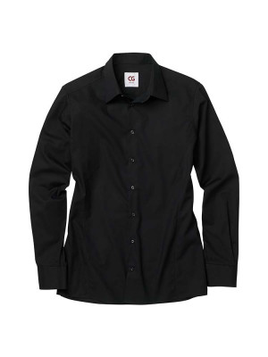 Langarmhemd in Schwarz