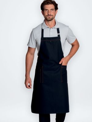 Latzschürze mit Tasche