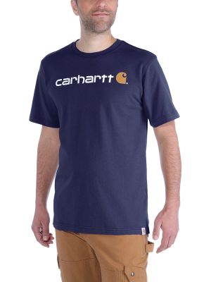 Carhartt Herren Logo Shirt Dunkelblau