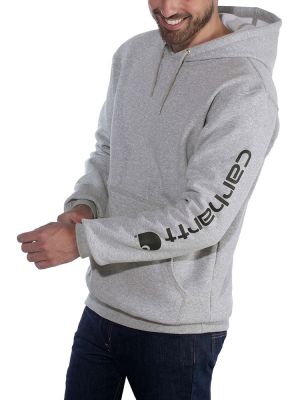 Carhartt Hoodie mit Logo Herren Hellgrau