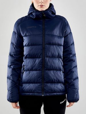 Sportliche Winterjacke Damen Dunkelblau