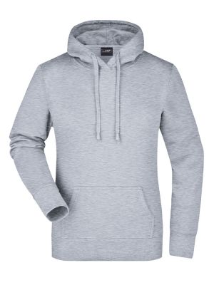 Hoodie Damen Grau Meliert