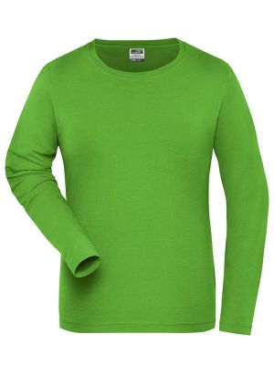 Damen Work BIO Stretch Longsleeve Solid
