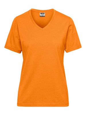 V-Shirt Damen Orange