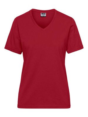 V-Shirt Damen Rot