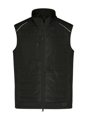 Steppwesten für Herren Schwarz