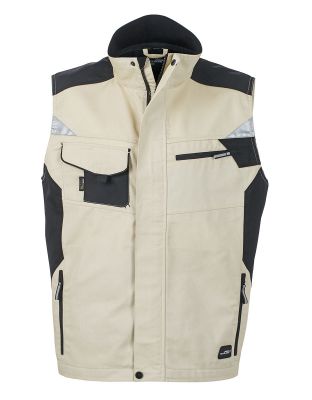 Arbeits Weste in Beige