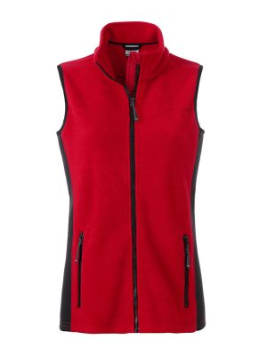 Fleece Weste Damen Rot