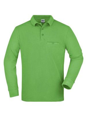 Herren Workwear Poloshirt Pocket Longsleeve Essential