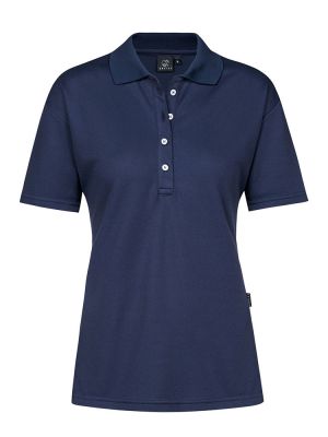 Dunkelblaues Damen Poloshirt