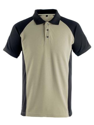Modernes Mascot Poloshirt in Beige