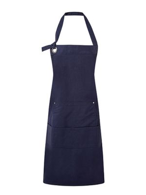 Latzschürze mit Taschen Blau